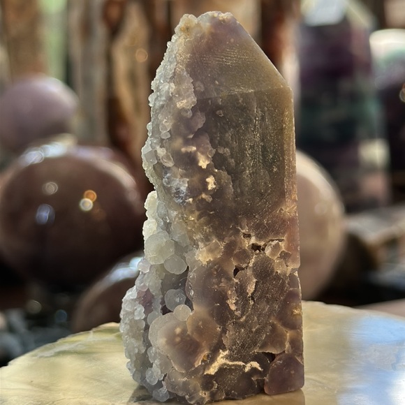 π₯SALEπ₯ Grape Agate 4 Sided Crystal Point! - Picture 4 of 9